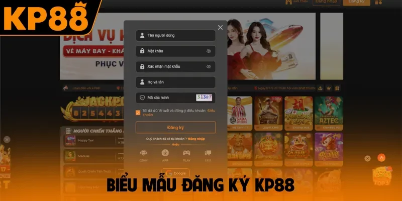 Biểu mẫu đăng ký KP88