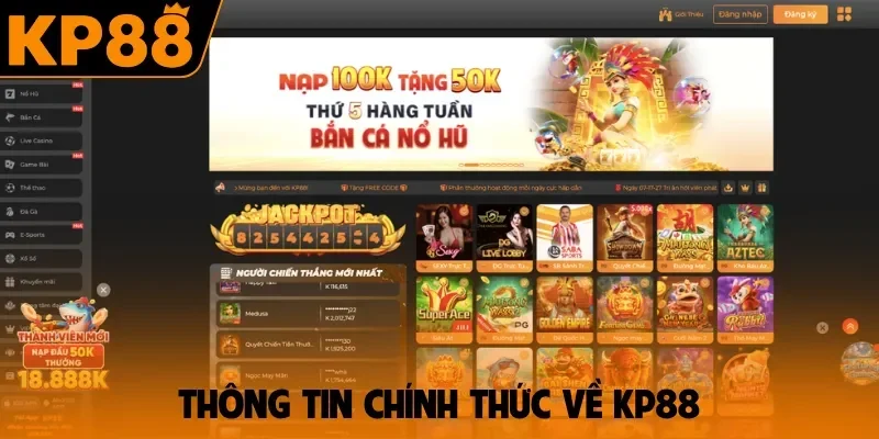 Thông tin chính thức về nhà cái KP88