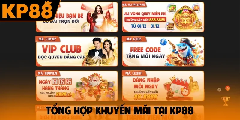 Tổng hợp khuyến mãi tại KP88